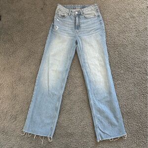 Classic Light Blue Straight Leg Jeans